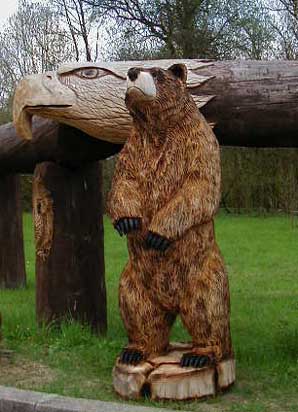 Holzfigur B�R