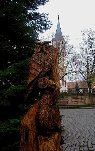 Eulen am Weihnachts Markt Mosbach