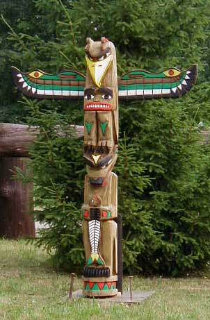 Totempole Totempfahl "Hunters III"