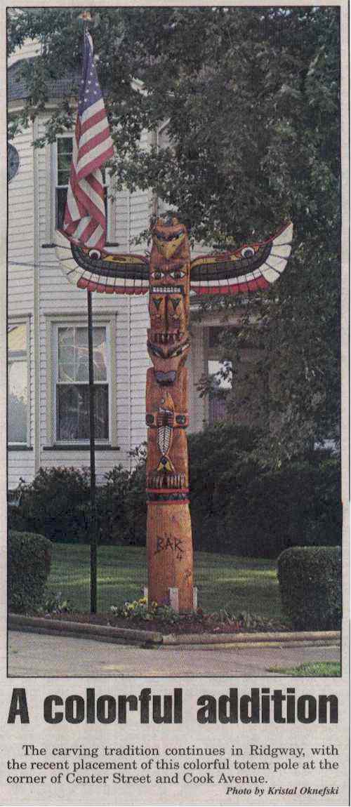 Totem "Ridgway" by Holger Baer